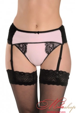 Гладкий пояс для панчох з мереживними вставками 410 Oro